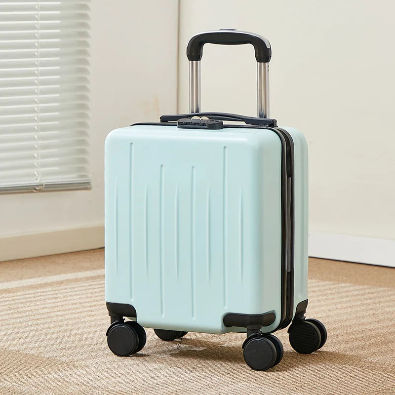 14-Inch Luggage Fashion Trolley Suitcase Spinner Wholesale Petite Valise Travel Small Suitcase ABS Carry-On Mini Boarding Case