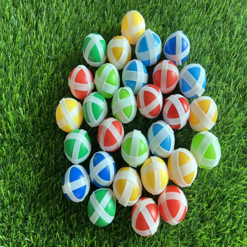 12PCS random suction cup stick target ball outdoor sport receive game throwing catch ball children parent-child interactive toy