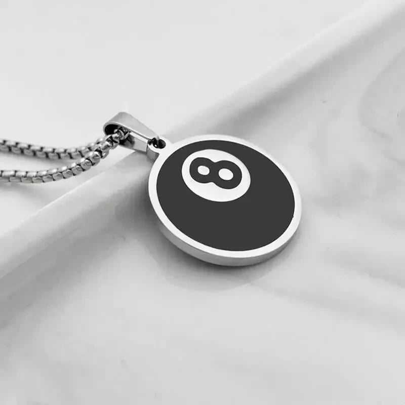 Scared Black Cat Pendant Necklace | Titanium Steel K-Pop Fashion Chain for Men & Women