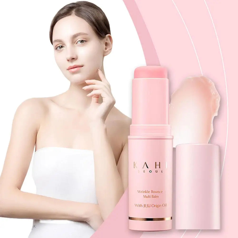 KAHI Wrinkle Bounce Multi Balm Facial Moisturizer All-in-One Hydrating Lip Balm Eye Cream Make Up Base Daily Face Moisturizer