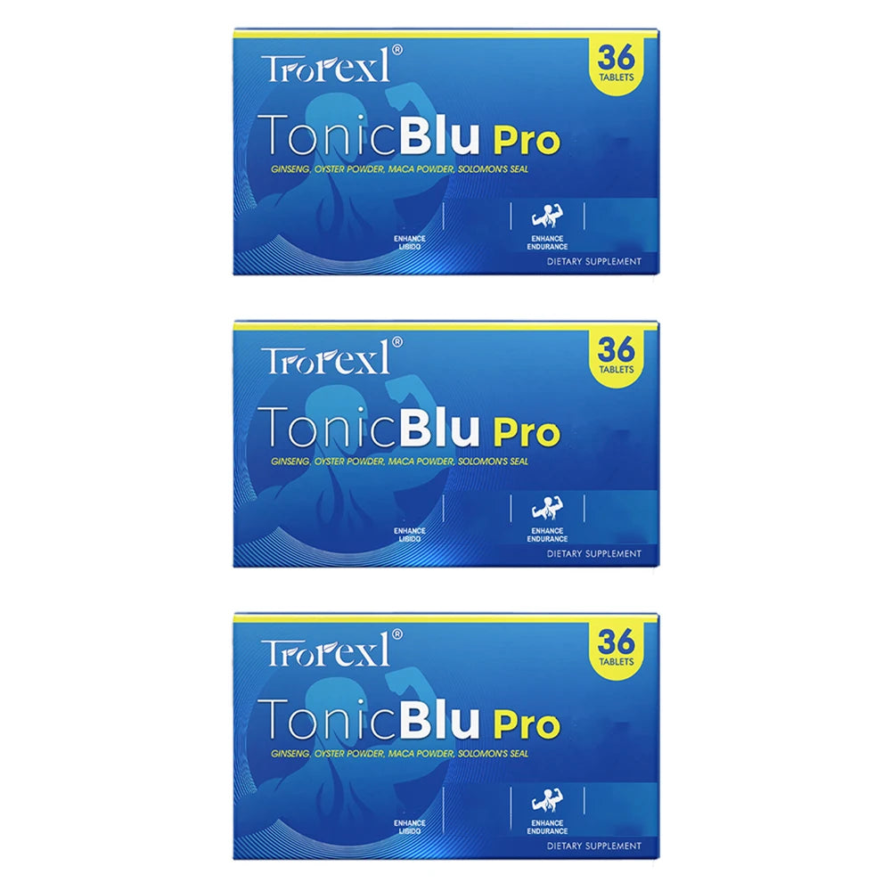 HABUMAMA Trorexl-TonicBlu Pro – High-Purity Blue Pills for Natural Male Endurance & Vitality (36 Count)
