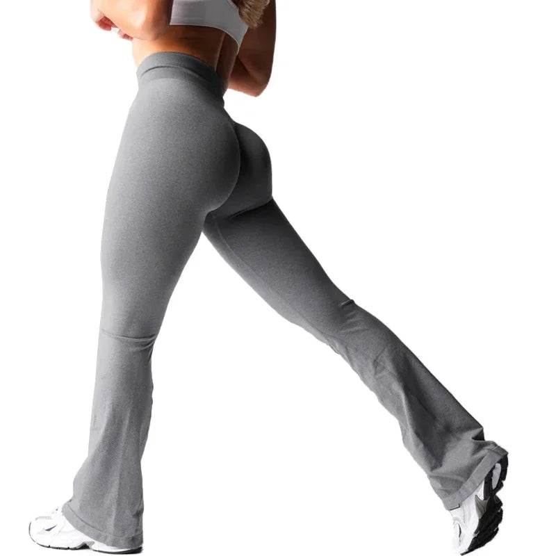 Effortless Flare Leggings — Seamless High-Waist Yoga Pants, Second-Skin Soft
