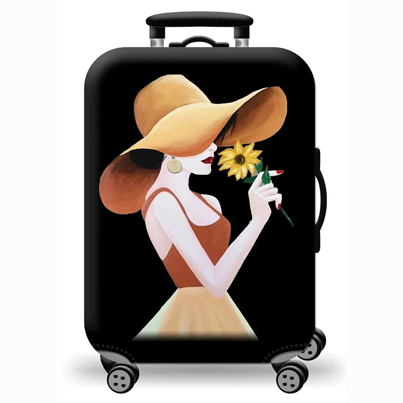 Hot Thick Elastic World Luggage Protective Cover Zipper Suit for 18-32 Inch Bag Suitcase Covers Trolley Cover Travel Accessories