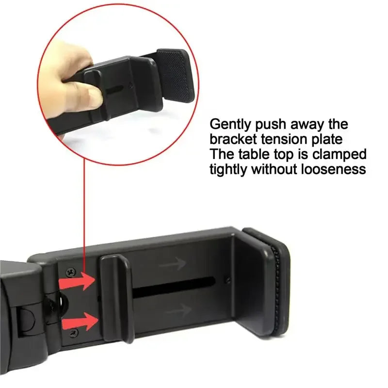 Portable Phone Mount for Traveling Stable Car Phone Holder Foldable Smartphone Holder on Train/Airplane Universal for 4.7-6.9in