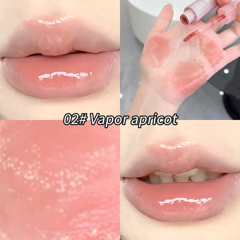 Water Sense Ice Translucent color Lip gloss Mirror water light toot lips appear tender pure water to hold makeup lip glaze