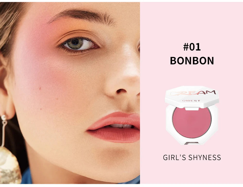 QIBEST Matte Blush Rouge Palette — Long-Lasting Natural Glow