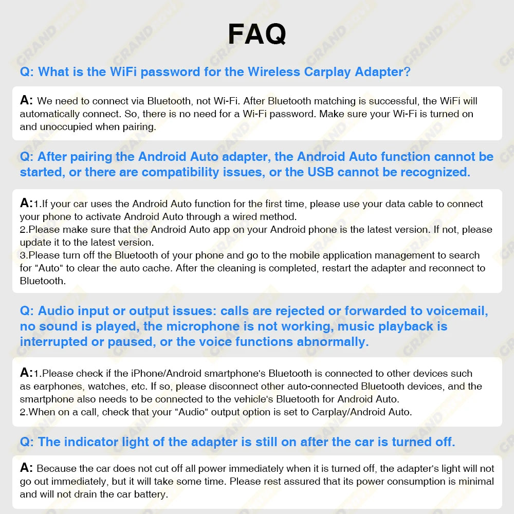 Grandnavi 2-in-1 Wireless CarPlay & Android Auto Adapter (2025 Mini USB Dongle)