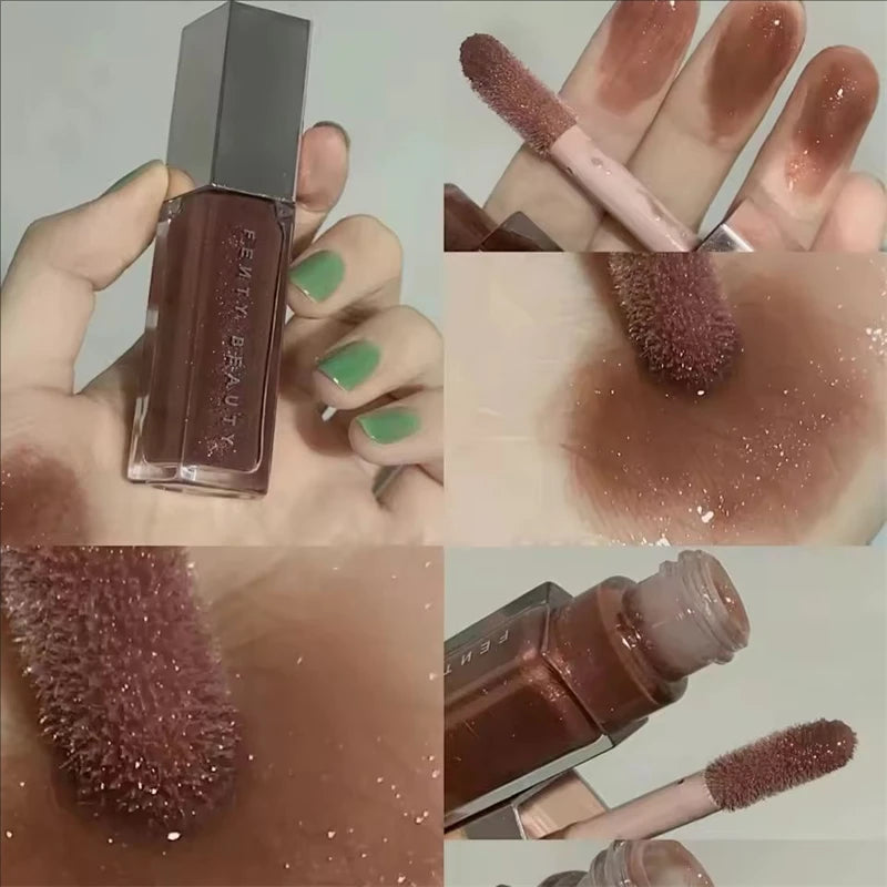 Fenty Beauty Set Lipstick Lasting Moisturize Diamond Facial Illumination Powder Presenting Facial Contour Stick Loose Powder