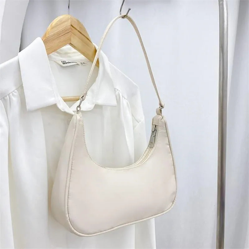 Fashionable Shoulder Underarm Bag Light Small Solid Color Satchel Stylish Women Tote Bag, Suitable for Daily Work Outdoor Party