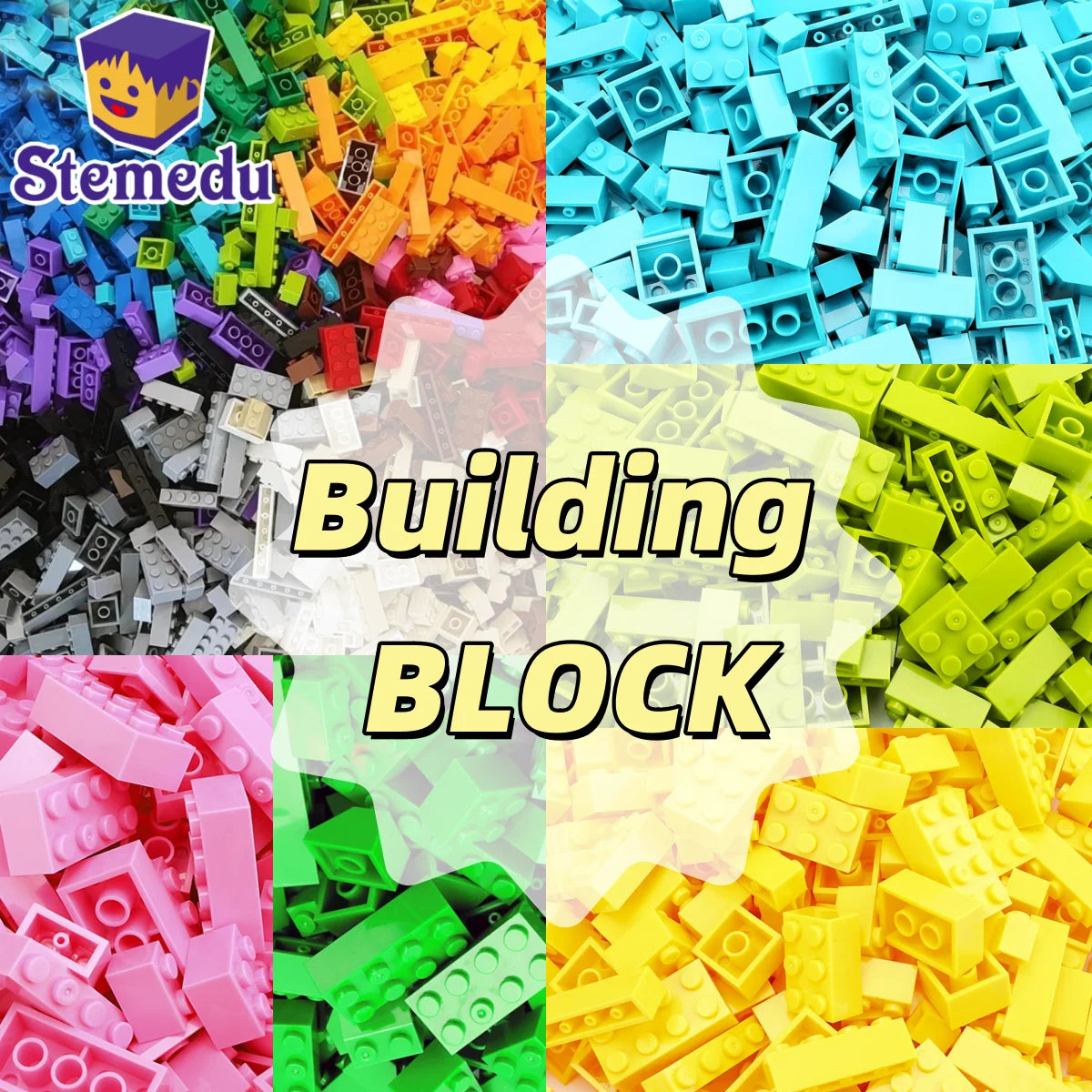 125/250g DIY Building Blocks Bulk Lot Pack Sorte Thick Bricks Block Plate Toys Small Particles Bulk Fit Legoeds Gift for Kids