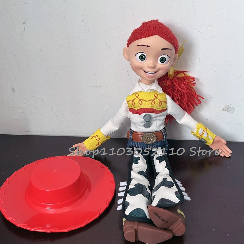 Toy Story 4 Talking Woody Jessie Action Figure Sing Soft Cute  Anime Figure Decoration Birthday Model Gift Toys
