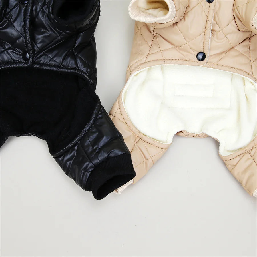 Thicken Warm Dog Jumpsuit Winter Pet Dogs Clothes for Chihuahua Coat Waterproof Hoodie Puppy Overalls Poodle Jacket Pet Apparel