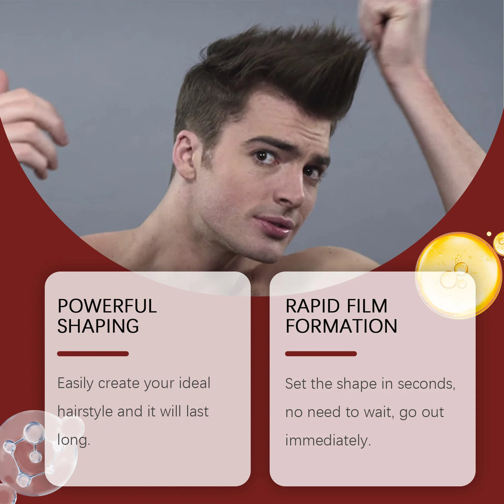 Long Lasting Hair Styling Wax Rosemary Pomade Fluffy Hair Keep Hair Oil Edge Control Barbershop Tools Salon Hairdressing Mud