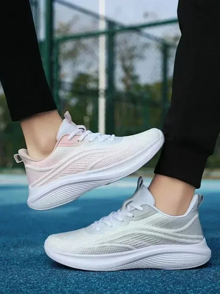 2025 Women’s Casual Mesh Running Shoes — Anti-Slip, Breathable, Elastic Slip-On | Summer Fashion & Couple Style