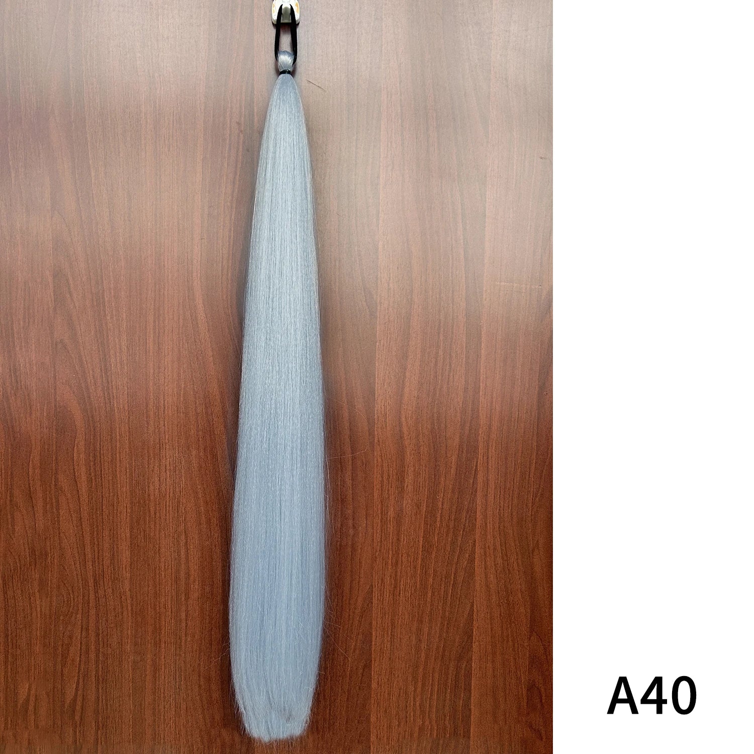 Synthetic Purple Ponytail Extension with Rubber Band Long Straight DIY Braided Pony Tail Hairpiece Women Hair Accessories