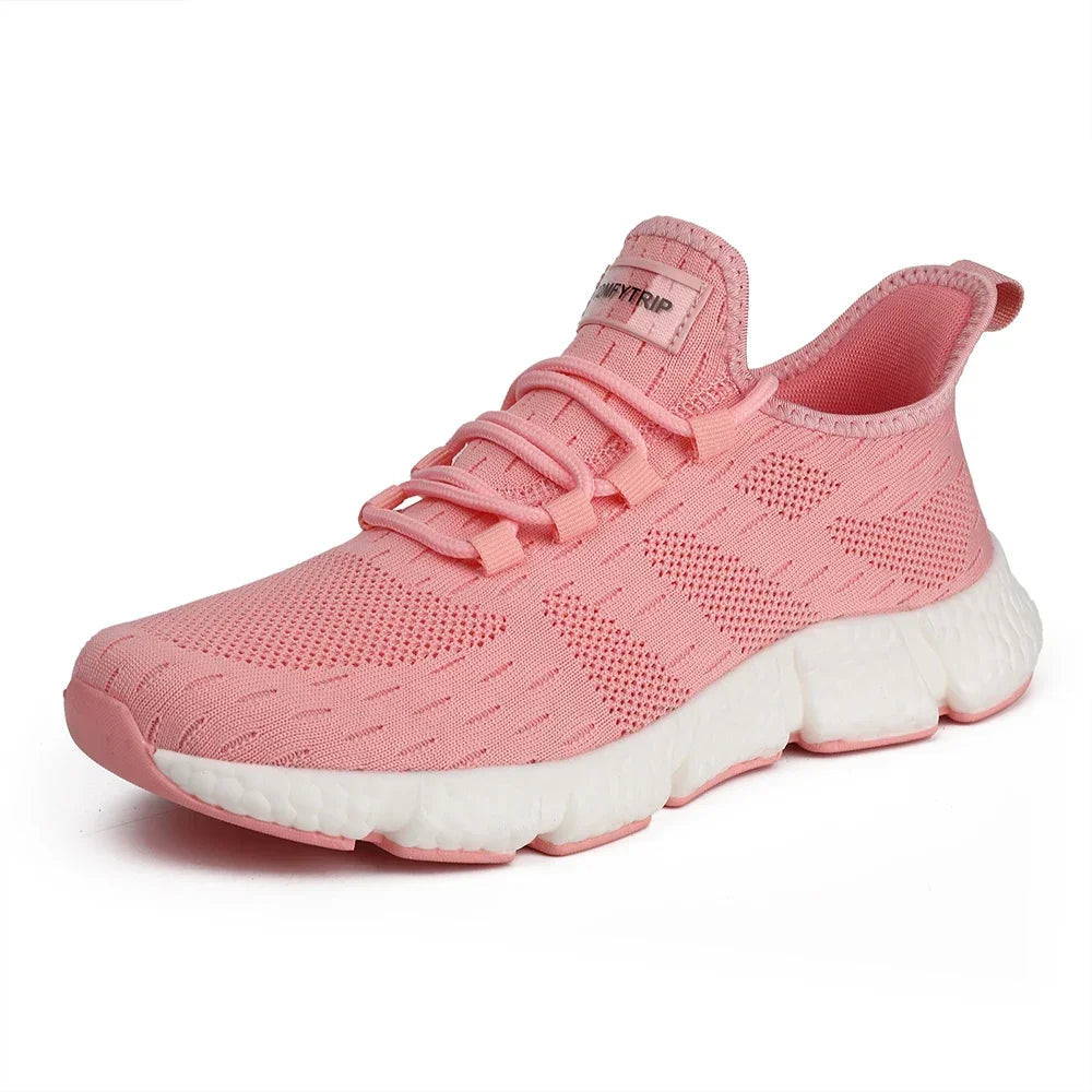 COMFYTRIP E66 Walking Shoes — Unisex Canvas, Lace-Up, Rubber Outsole