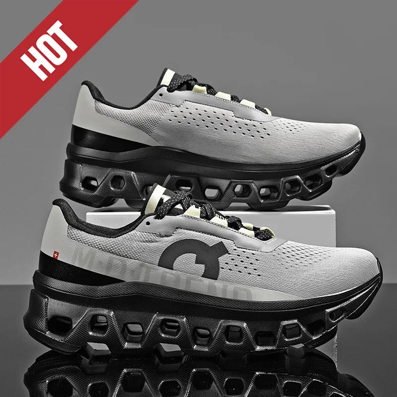 Men’s Breathable Air-Cushion Running Shoes – Lightweight Graffiti Sneakers