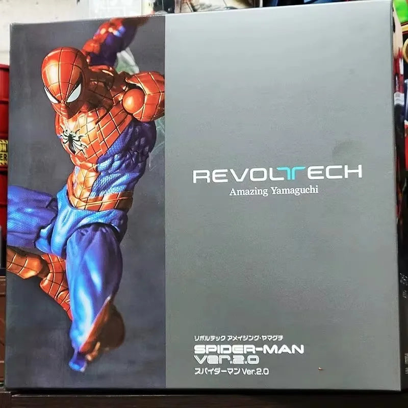 Revoltech Spider-Man Ver. 2.0 | Miles Morales & Peter Parker Collectible Action Figure 16 cm