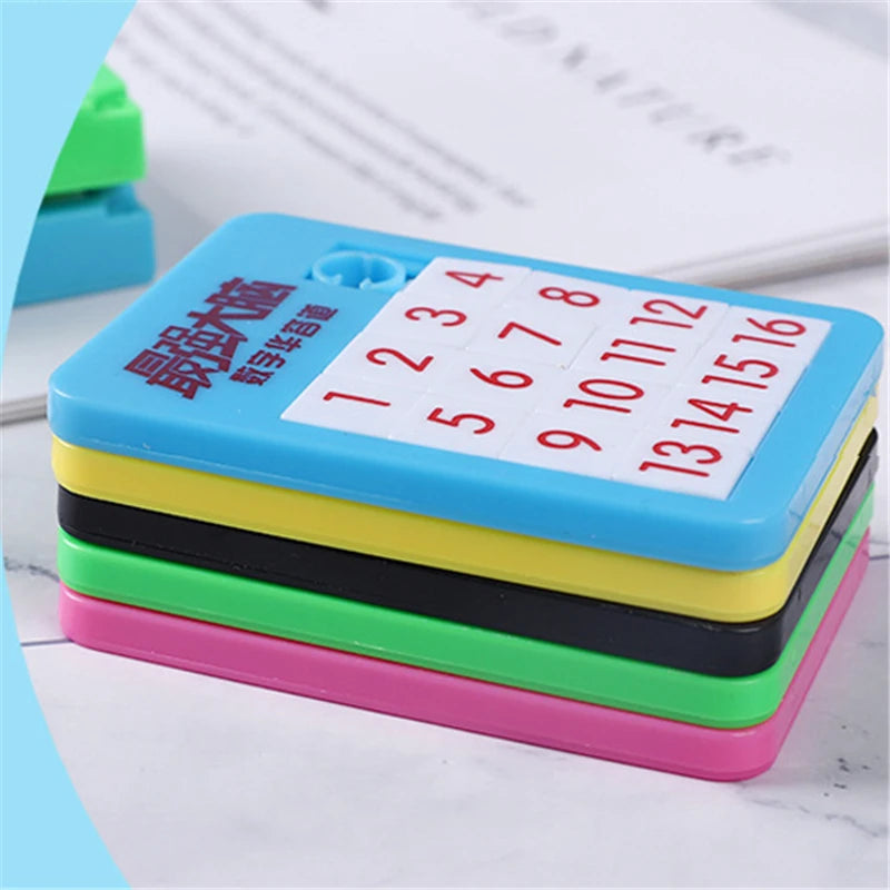 6PCS Random Number Puzzle Plastic Moving Sliding Early Education Animal Children's Jigsaw Puzzle Toy School Kindergarten Gift