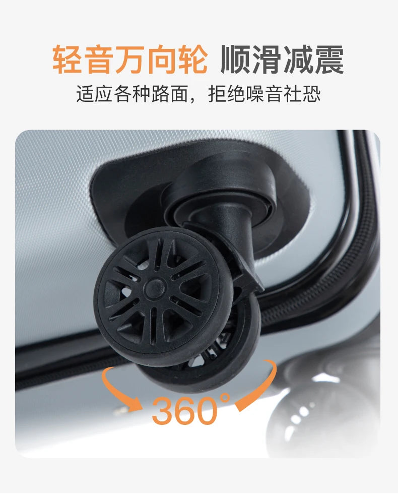 20-28 Inch Luggage Suitcase with Wheels Travel Bag Featuring Cup Holder And Phone Stand - Essential Travel Companion for Safety