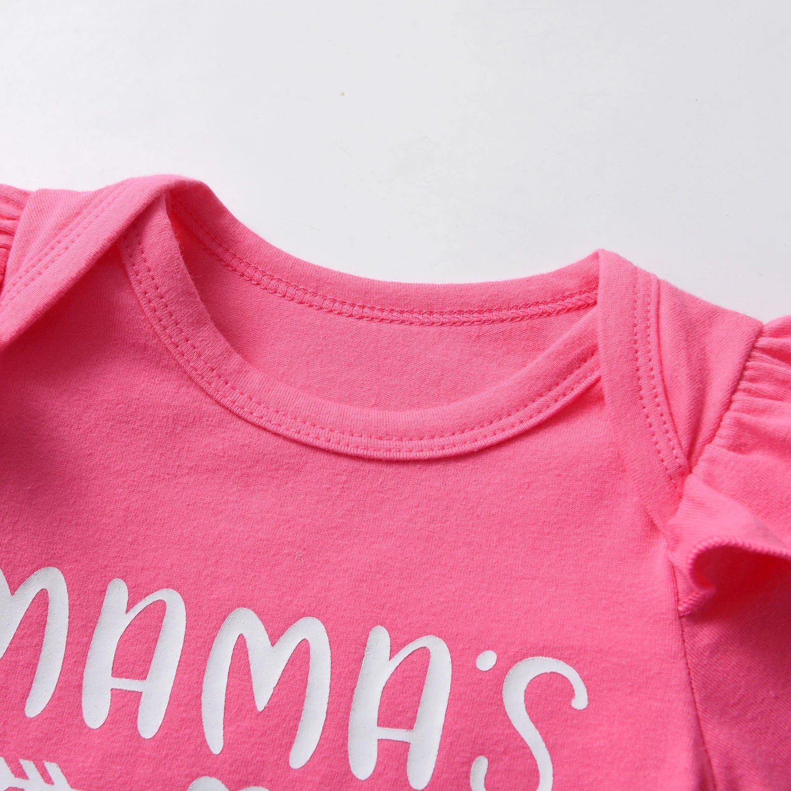 Fashion Newborn infant Baby Girl Outfit Printed Long Sleeve Romper Top and Bowknot Flared Pants with Headband 3PCS Clothes Set