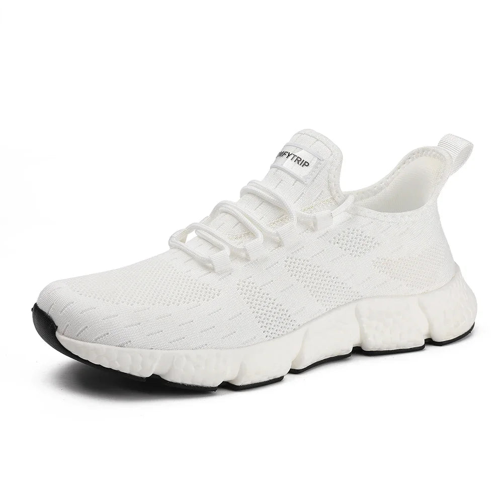 COMFYTRIP E66 Walking Shoes — Unisex Canvas, Lace-Up, Rubber Outsole