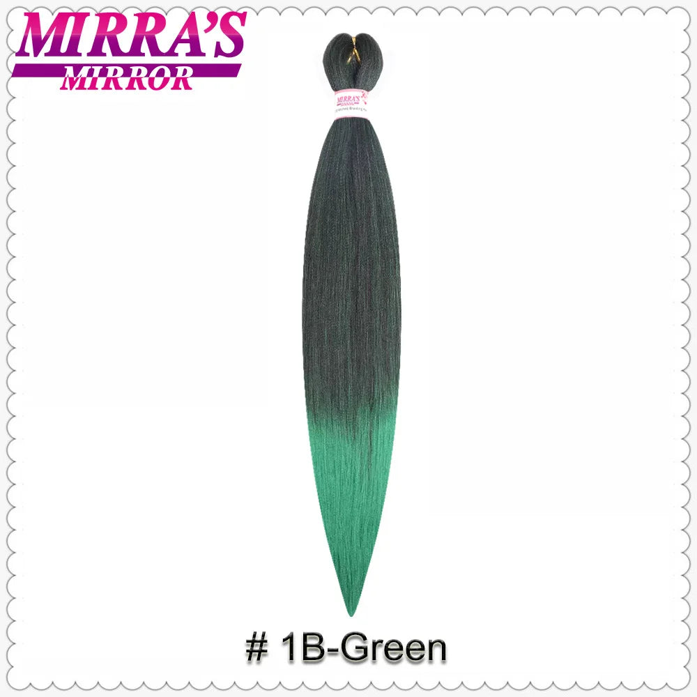 Corlorful Synthetic Jumbo Braids Hair Extensions 28 Inch Braiding Hair Pre Stretched Yellow Blue Green Red Pink Purple Braids