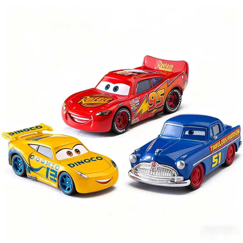 12Pcs Disney Pixar Cars Gift Box Metal Diecast lightning McQueen Car Model Toy Jackson Uncle Truck Boy Birthday Toys