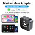 Grandnavi 2-in-1 Wireless CarPlay & Android Auto Adapter (2025 Mini USB Dongle)