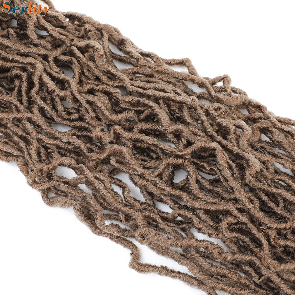 Serlity Faux Locs Extensions — 36"/24"/18" Soft Goddess Dreadlocks Crochet Hair