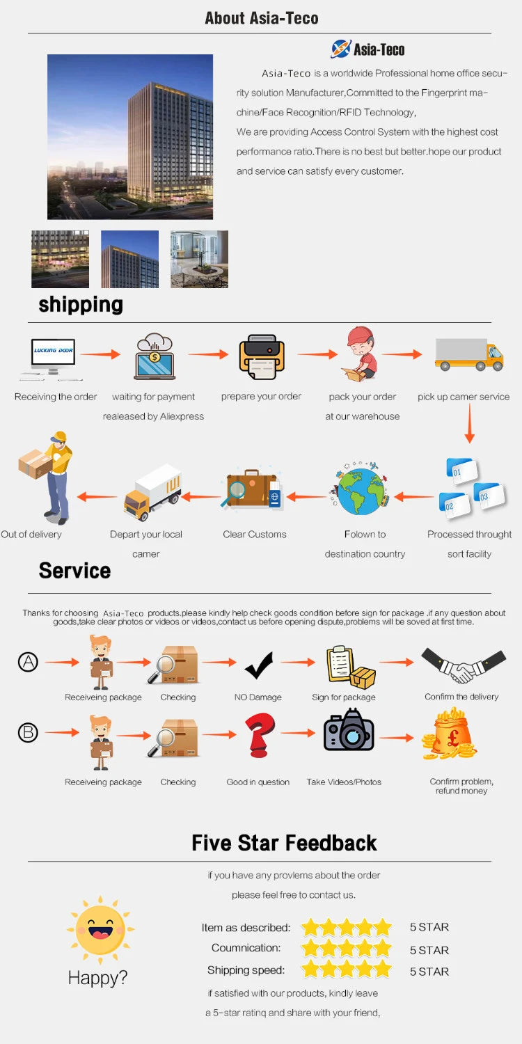 Asia-Teco M10H Fingerprint Time & Access Terminal (2.4" TFT)