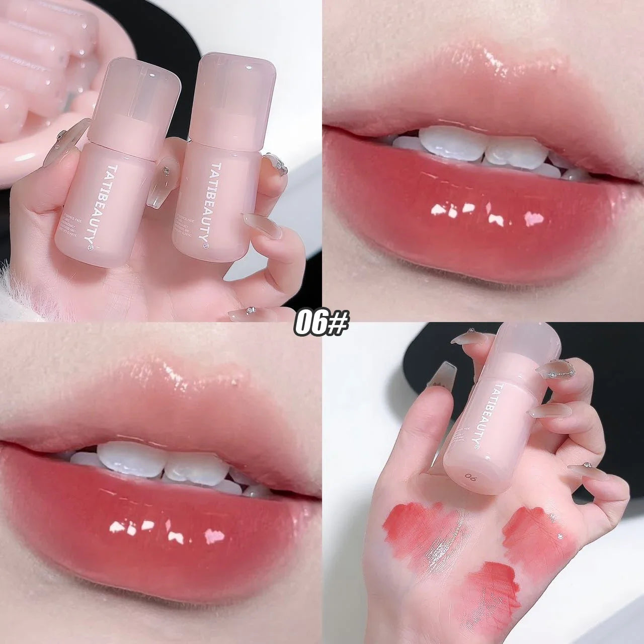 DIKALU Mirror Water Lip Gloss Crystal Jelly Lipstick Hydrating Plumping Moisturizing Colored Lip Tint Lips Care Makeup Beauty