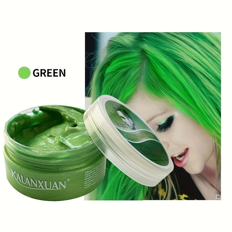 9-Color Temporary Hair Color Wax &Hair Styling Paste,Disposable Colorful Hair Dye Cream for Unisex Adult for Hair Coloring Style