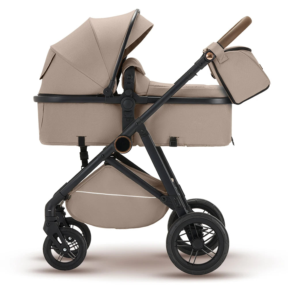 Baby Stroller Pushchair High Landscape Reversible Foldable Portable Stroller Newborn Pram Reclining Baby Carriage