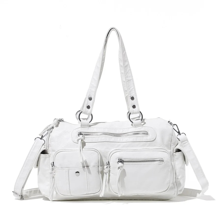 Venn Angel Women's Shoulder Bag Soft PU Handbg Fashion Tote Large Capacity Crossbody Shoulder Bag Snakeskin Handbag Purse