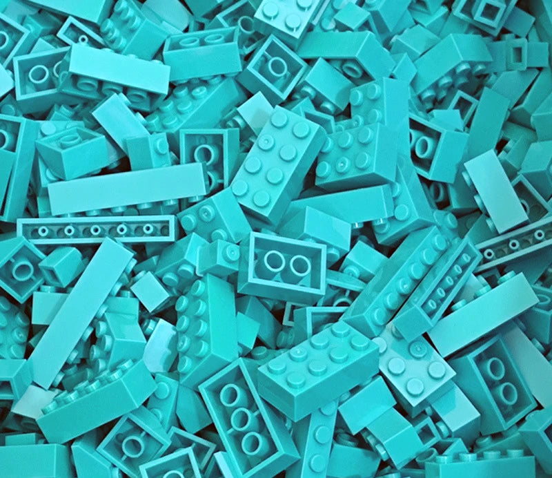 125/250g DIY Building Blocks Bulk Lot Pack Sorte Thick Bricks Block Plate Toys Small Particles Bulk Fit Legoeds Gift for Kids