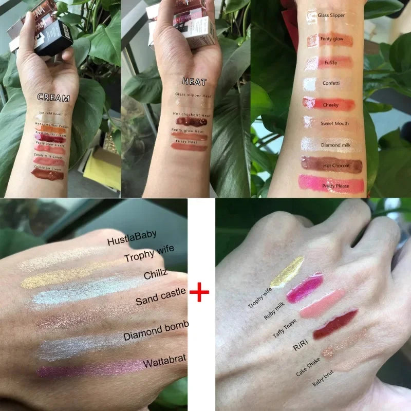 enty Hot Gloss Bomb Cream – High Shine Lip Plumper (Riri Hot Cherry)