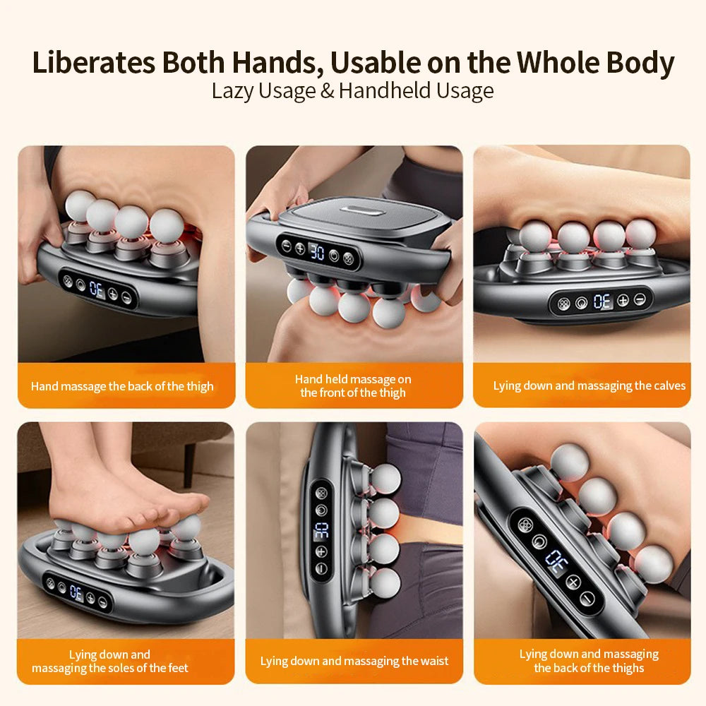 Fascia Gun 8 Heads Massage Gun Muscle Relaxation Electric Massager Body Massage Deep Tissue Muscle Relief Back Leg Neck