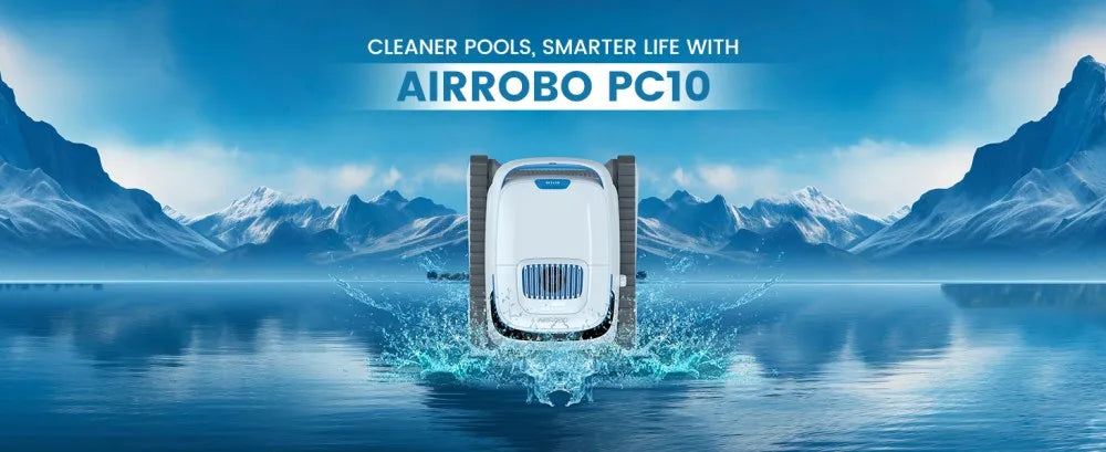 AIRROBO PC10 Cordless Smart Pool Vacuum – Floor, Wall & Waterline Cleaning Robot