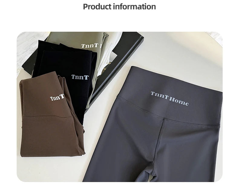 BIVIGAOS Nude-Feel Seamless Sharkskin Leggings