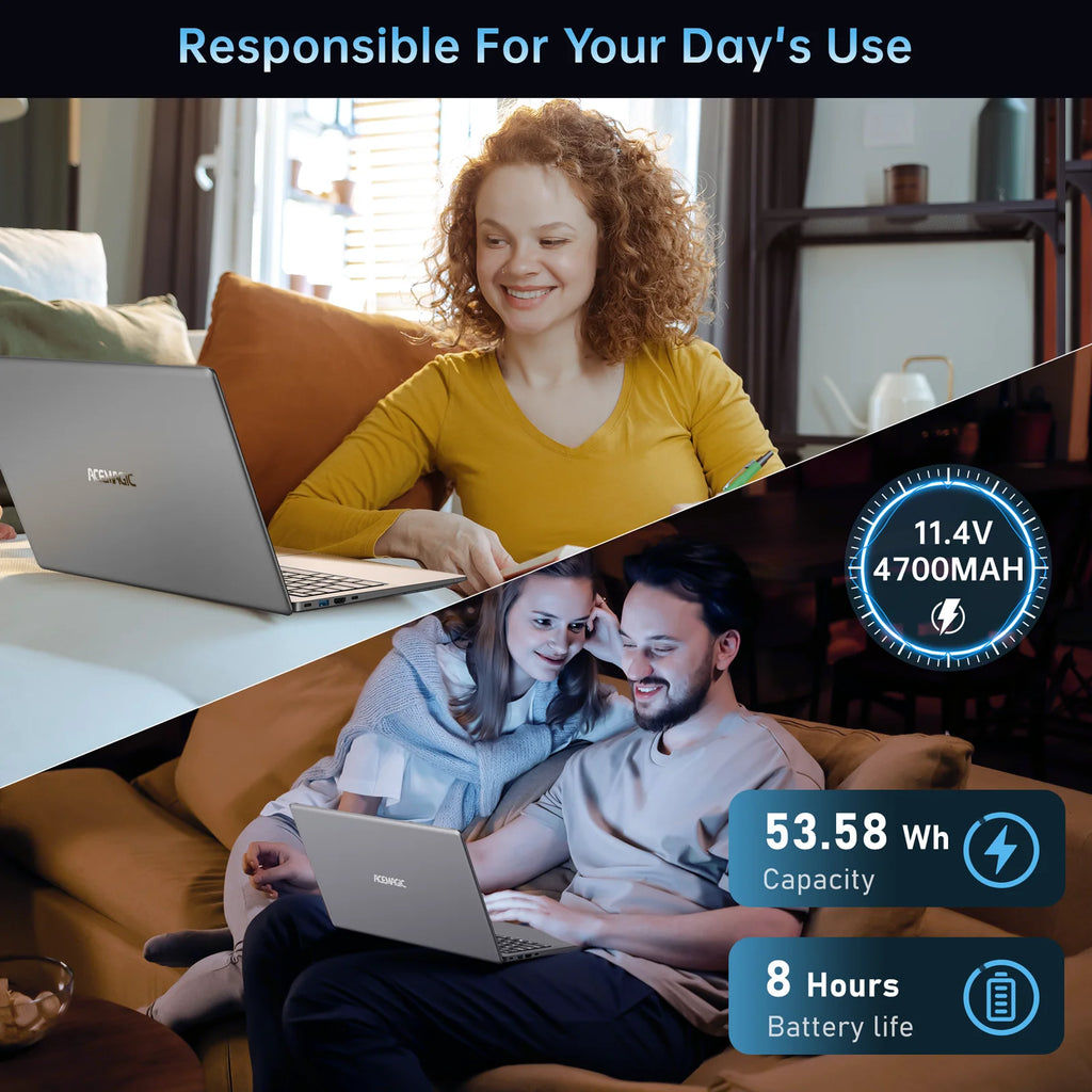 ACEMAGIC 16.1″ Laptop — Ryzen 7 5700U, 16GB DDR4, 512GB NVMe SSD, Radeon Graphics, FHD IPS, Wi-Fi 6, Backlit KB, Windows 11