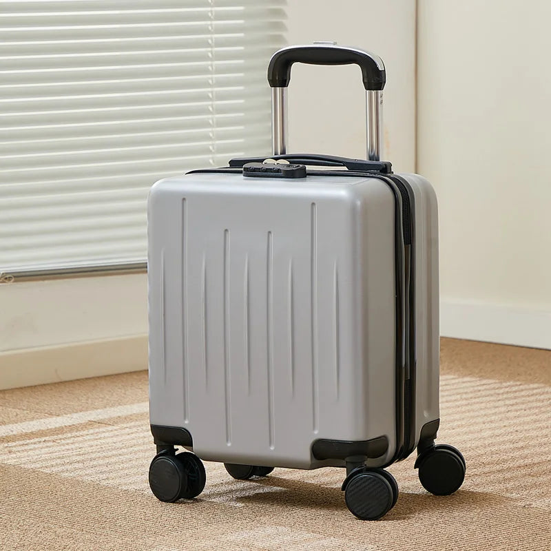 14-Inch Luggage Fashion Trolley Suitcase Spinner Wholesale Petite Valise Travel Small Suitcase ABS Carry-On Mini Boarding Case