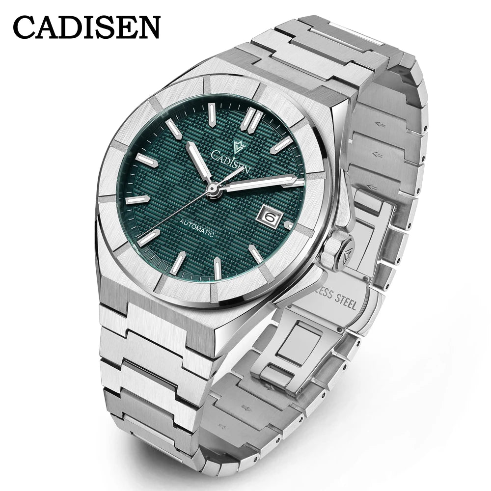 CADISEN 2026 Mens Watches Luxury Automatic Mechanical Watch For Men Japan MIYOTA 8215 Stainless Steel Sapphire Glass WristWatch
