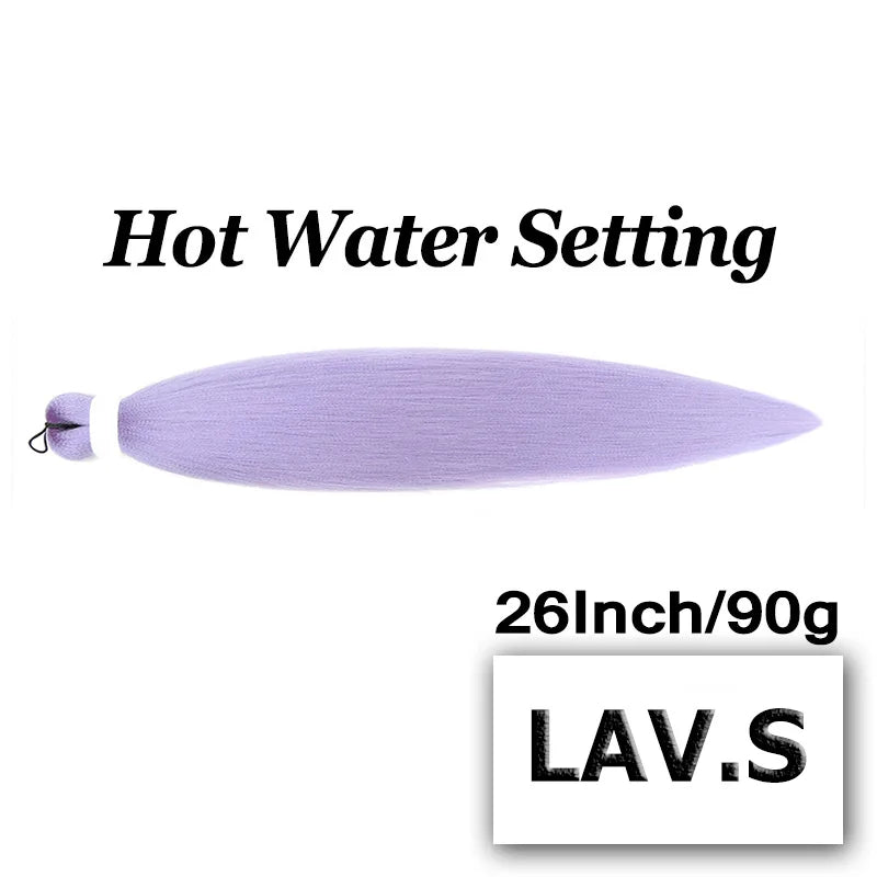 26" Easy Pre Stretched Braiding Hair Extensions 613 Blonde Jumbo Braids Synthetic Hair Bundles Yaki Straight Hair Crochet Braid