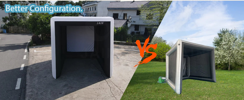 Inflatable Golf Simulator Enclosure with Built-in Fan (Oxford Cloth, Indoor Use)