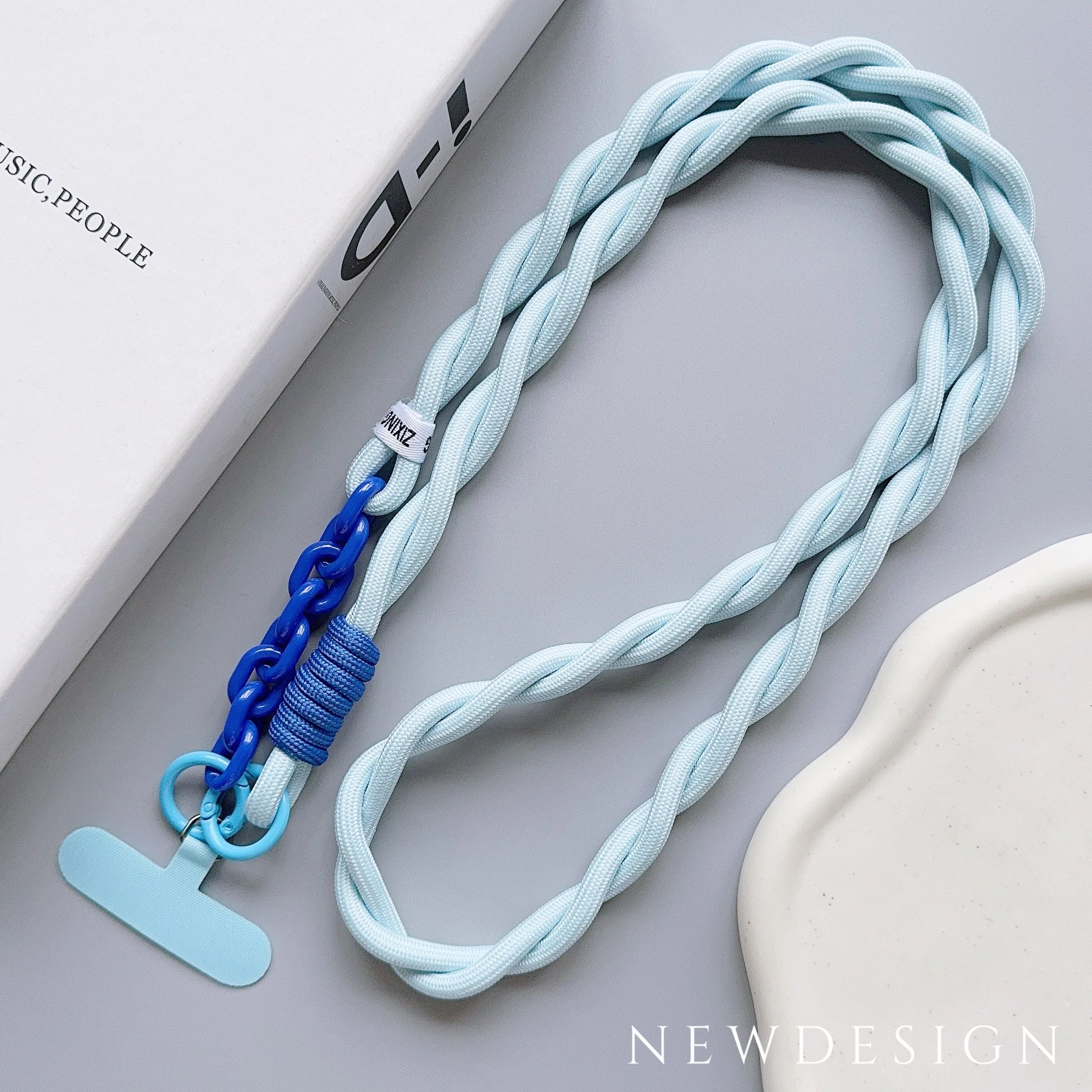Cute Phone Lanyard Diameter Outdoor Universal Case Acrylic Crossbody Shoulder Card Neck Cord Clip Hang Anti-lost Wrist Strap