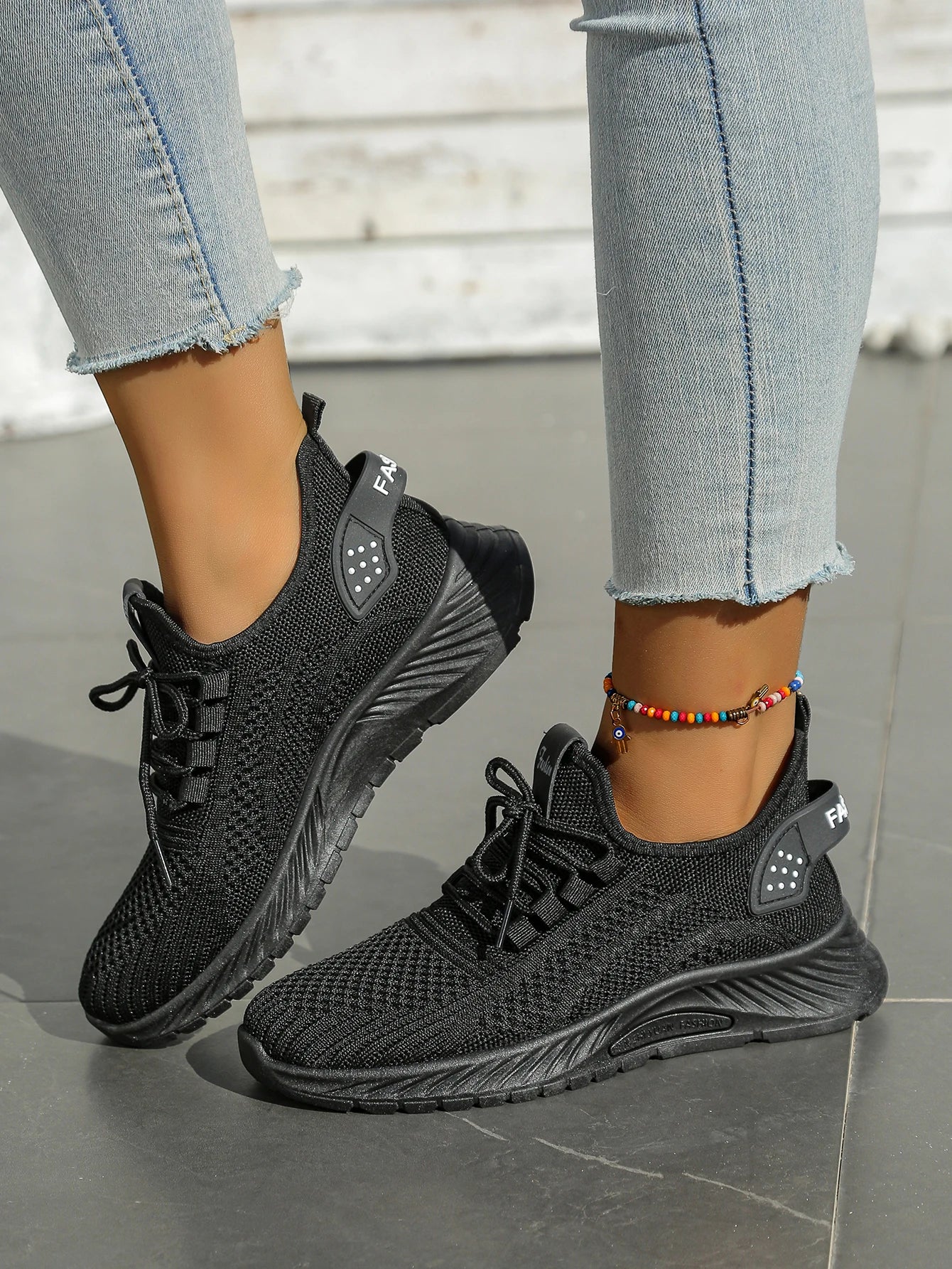 Women’s Casual Fly-Weaving Sneakers (SA1806) — Lightweight, Breathable Lace-Up | Fall 2025 Trend