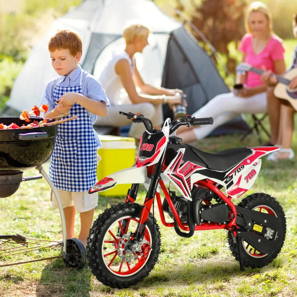 49cc 2-Stroke Kids Dirt Bike (Red)