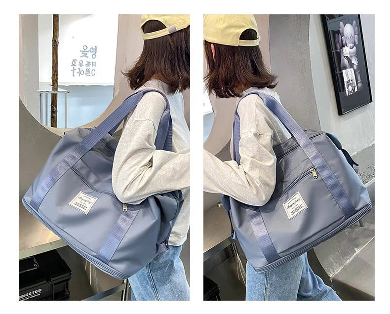 Large Capacity Expanding Double back Travel Bags Luggage Organizer Bag Handbag Waterproof Foldable Travel Clothes Storage Bag