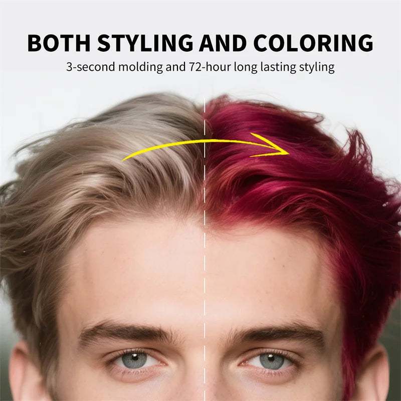 13 Colors One Time Hair Color Wax Easy To Wash Diy Long Lasting Hair Dye Mud Easy To Wash Party Hair Mud Kids Hair Colour Cream